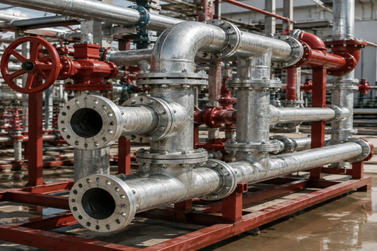 Custom Galvanized Pipe Spools for Outdoor Fire Protection Networks